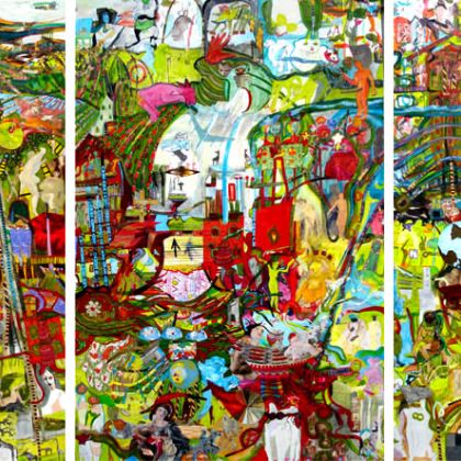 007-Das Leben der Simone K - Eine Erzaehlung - Mischtechnik,150x300cm.jpg